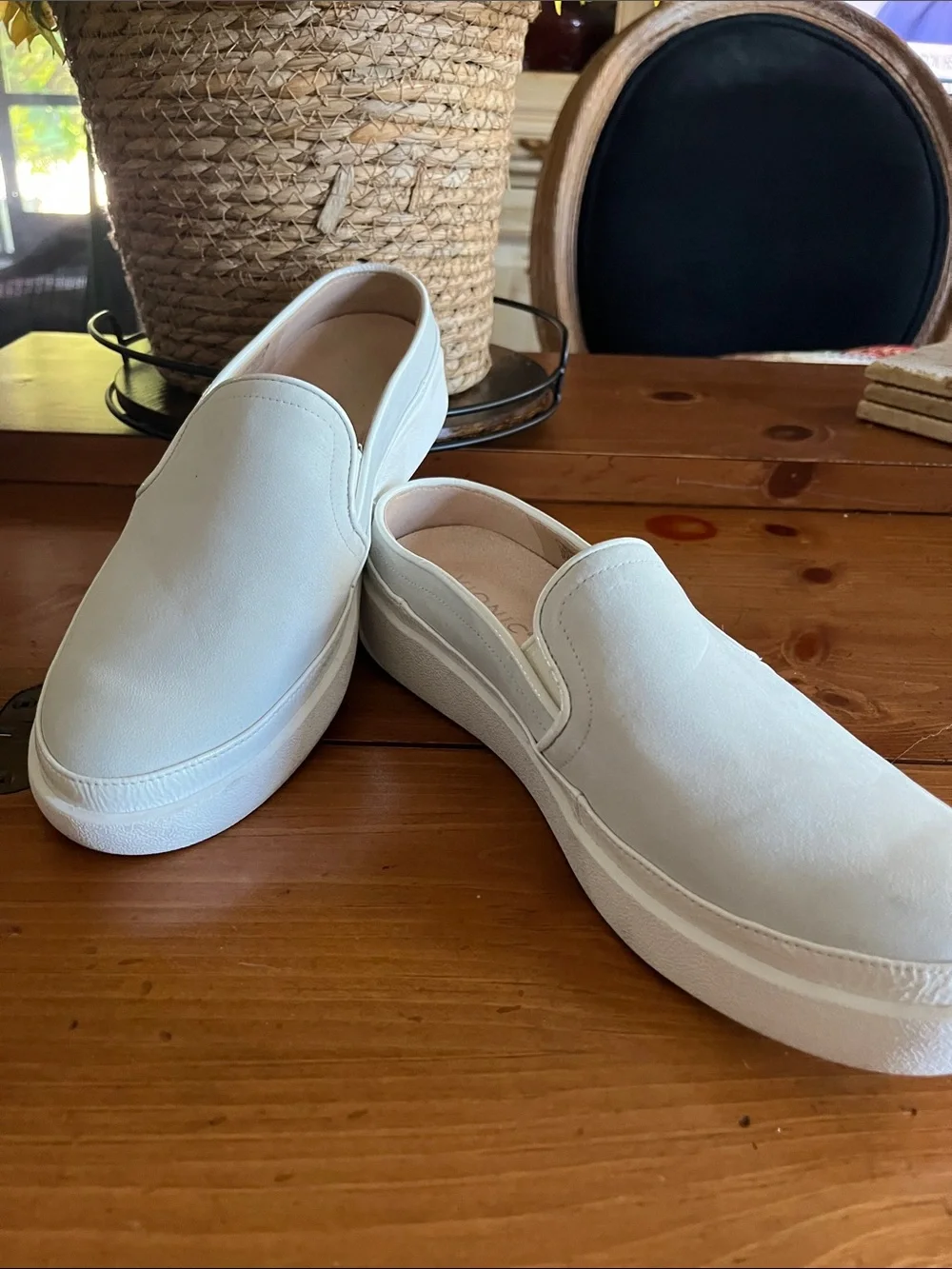 Vionic White Slip-On Athletic Shoes